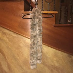 Rabbit fur scarf